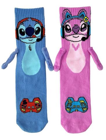 Disney Lilo and Stitch - Stitch and Angel Magnetic Crew Socks Exclusivité Games Zone